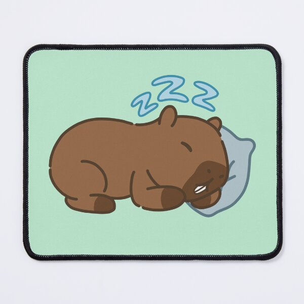 Aperçu de l'œuvre Capybara endormi  créée et vendue par PaintSplat.