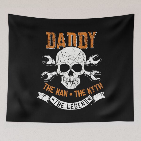 Item preview, Daddy the Man the Myth the Legend Skull Design designed and sold by AllStarMerch.