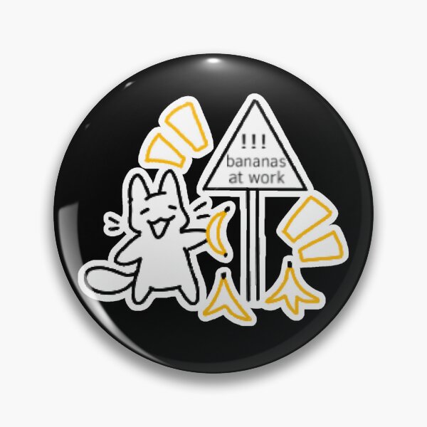 Item preview, bananas at work cat designed and sold by kippicat.