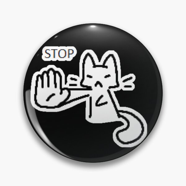 Item preview, stop cat designed and sold by kippicat.