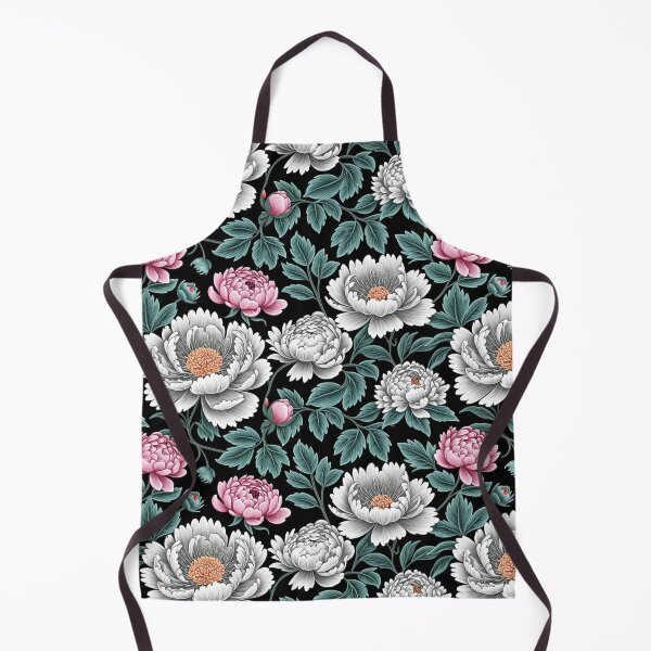 Item preview, Blossom trees with rose, peony, chrysanthemum. Jacobean embroidery style designed and sold by Giuseppe Cammino.
