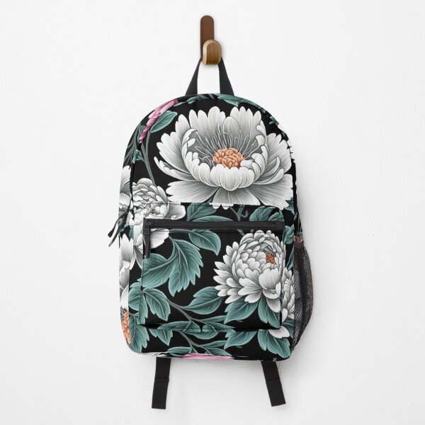 Item preview, Blossom trees with rose, peony, chrysanthemum. Jacobean embroidery style designed and sold by Giuseppe Cammino.