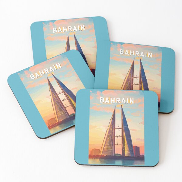 Item preview, Bahrain Illustration Travel Art Vintage designed and sold by KrisSidDesigns.