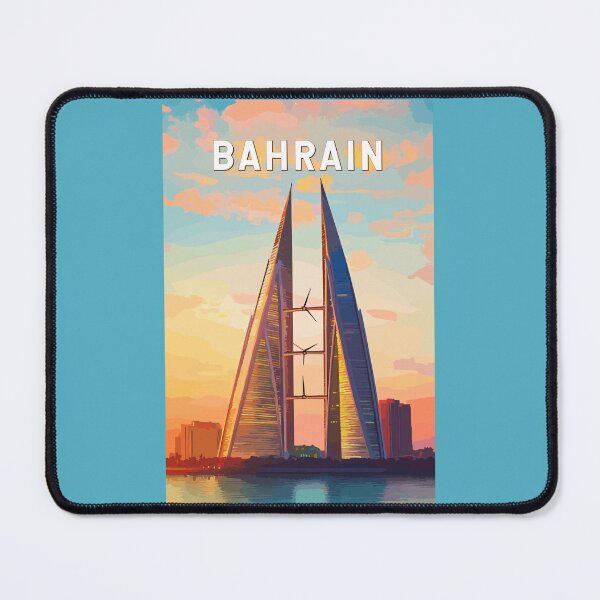 Item preview, Bahrain Illustration Travel Art Vintage designed and sold by KrisSidDesigns.
