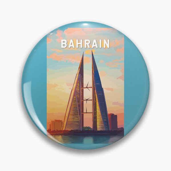 Item preview, Bahrain Illustration Travel Art Vintage designed and sold by KrisSidDesigns.