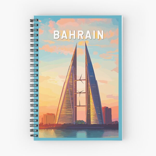 Item preview, Bahrain Illustration Travel Art Vintage designed and sold by KrisSidDesigns.