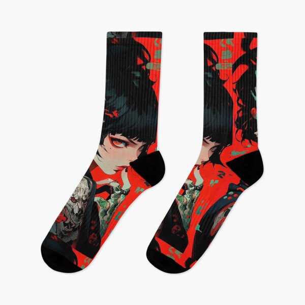 Item preview, Cyberpunk geisha girl designed and sold by KOB-DESIGN ⭐⭐⭐⭐⭐.