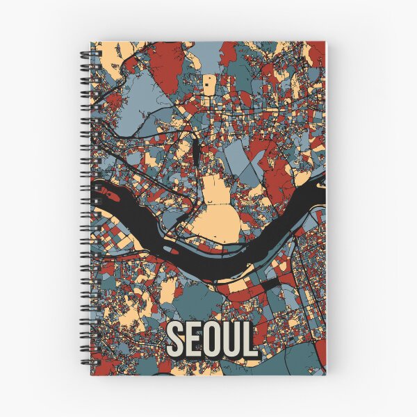 Item preview, Seoul South Korea City Map Art designed and sold by Stadify.
