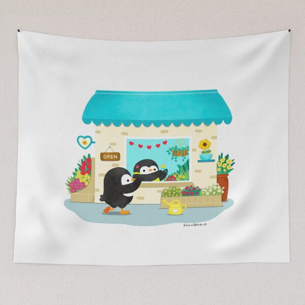 Item preview, Penguin Small Business: Flower Shop designed and sold by thepenguinsfamily.
