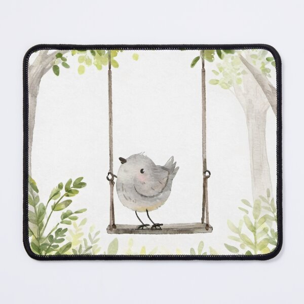 Item preview, Sweet Grey Bird Swinging designed and sold by Niko Pantele.