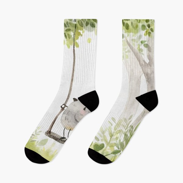 Item preview, Sweet Grey Bird Swinging designed and sold by Niko Pantele.