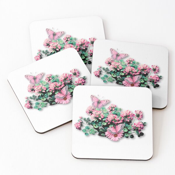 Item preview, Fantasy Cloverish Surreal Botanical Pink Floral   designed and sold by Vicki Noble Art.