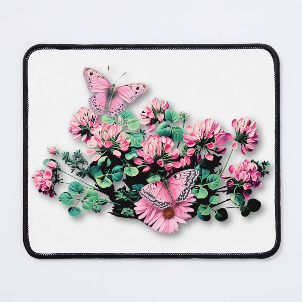 Item preview, Fantasy Cloverish Surreal Botanical Pink Floral designed and sold by Vicki Noble Art.