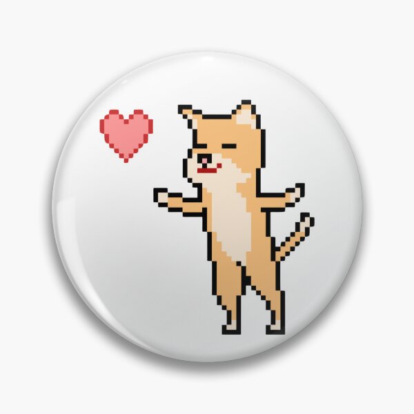 Item preview, Pixelated Shiba Inu Spreading Love designed and sold by K1llexx.