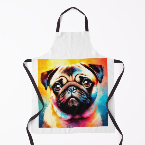 Item preview, Pug Colorful Watercolor Portrait designed and sold by MaedK.