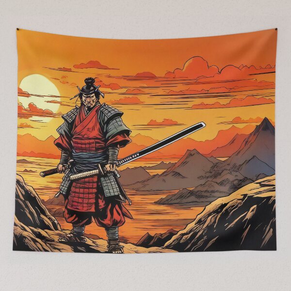 Item preview, Samurai Warrior at Sunset designed and sold by Niko Pantele.