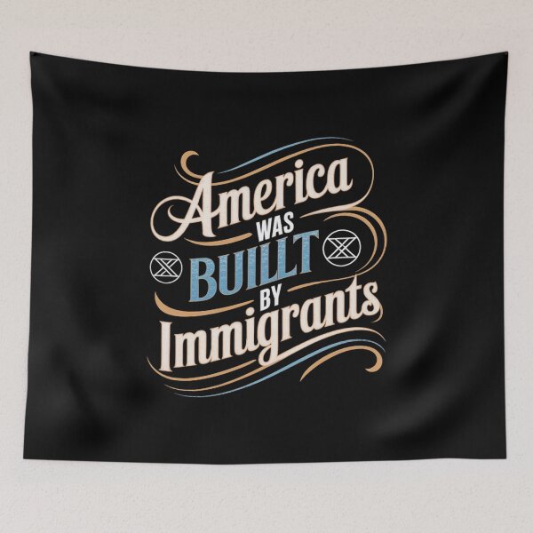 Item preview, America Was Built By Immigrants Refugee Rights designed and sold by Redgiant87x.