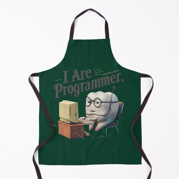 Item preview, I Are Programmer – Funny Cartoon Molar at Computer designed and sold by Golden-flower22.