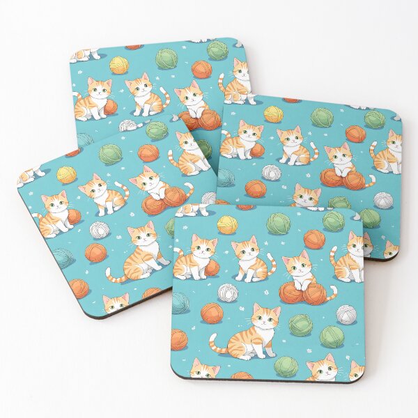 Item preview, Cat Knitting Patterned – Playful Feline Design designed and sold by ThatBBStore.