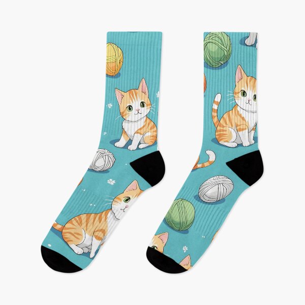 Item preview, Cat Knitting Patterned – Playful Feline Design designed and sold by ThatBBStore.