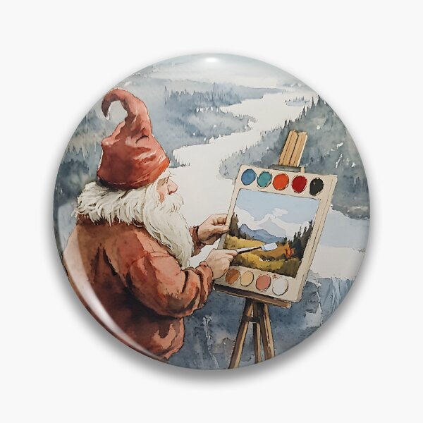 Item preview, Whimsical Painter Gnome designed and sold by bapupa.