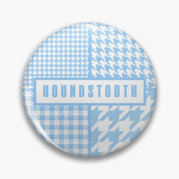 Item preview, Houndstooth, soft blue pattern designed and sold by silent-violin.