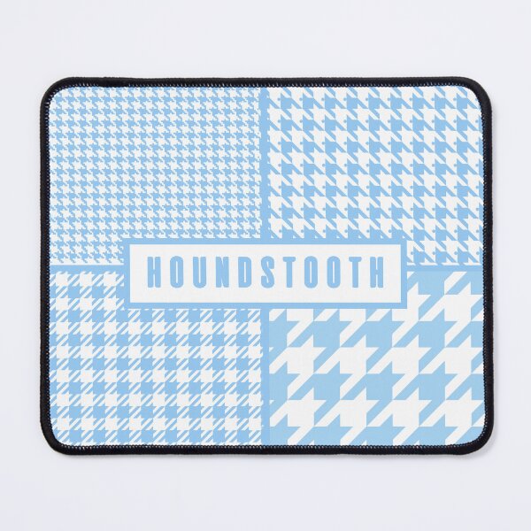 Item preview, Houndstooth, soft blue pattern designed and sold by silent-violin.