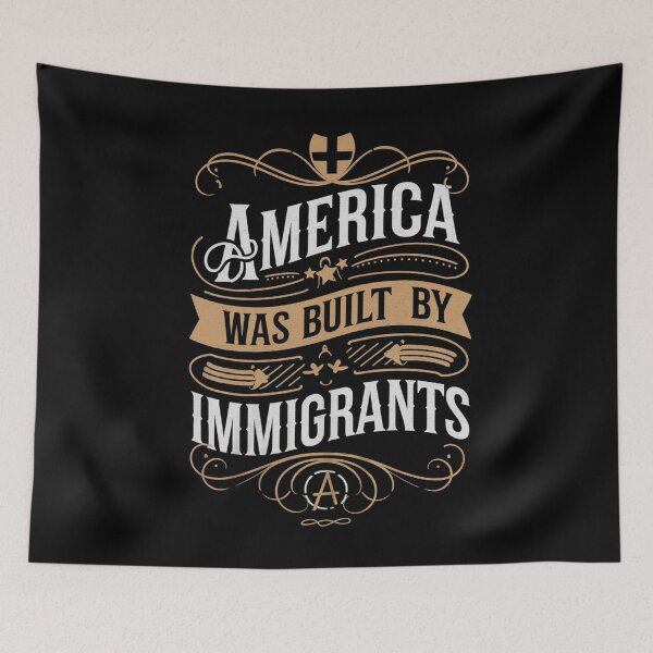 Item preview, America Was Built By Immigrants Refugee Rights designed and sold by Redgiant87x.
