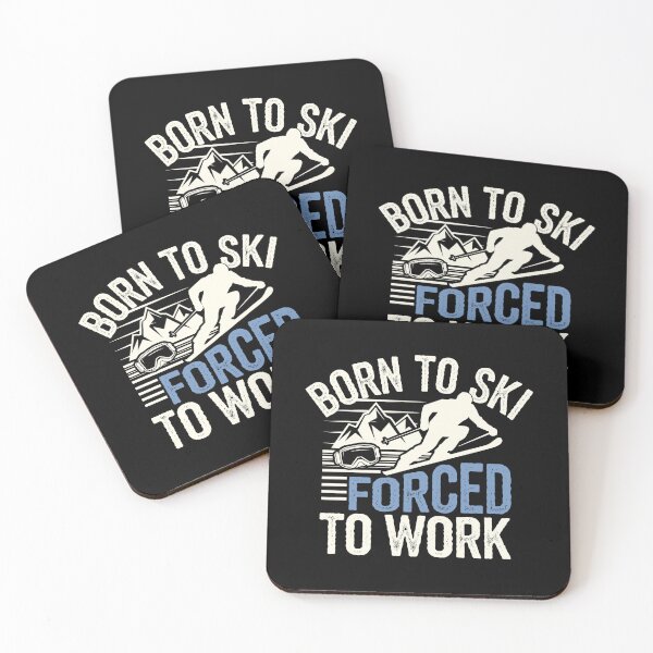Item preview, Born to Ski Forced to Work | Winter Ski Lovers designed and sold by tmerchtrends.