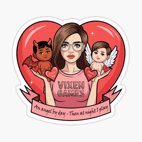 An angel by day Then at night I play Sticker