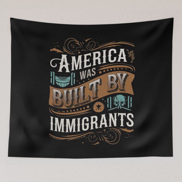 Item preview, America Was Built By Immigrants Refugee Rights designed and sold by Redgiant87x.