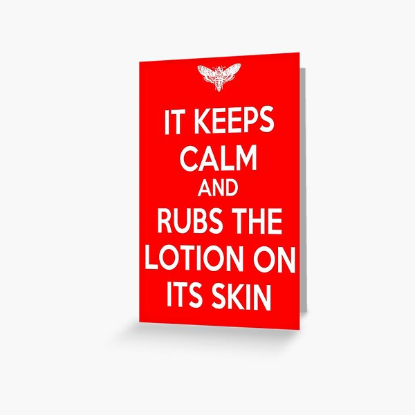 Keep Calm - Silence of the Lambs Greeting Card