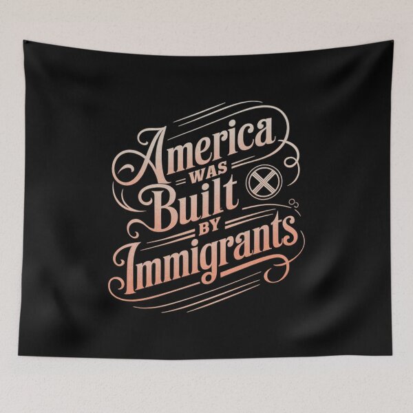 Item preview, America Was Built By Immigrants Refugee Rights designed and sold by Redgiant87x.