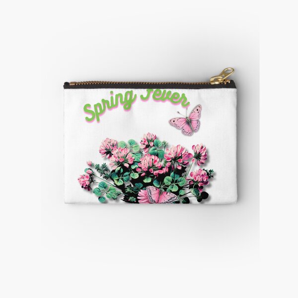 Item preview, Spring Fever Cute Fantasy Cloverish Surreal Botanical Pink Floral   designed and sold by Vicki Noble Art.