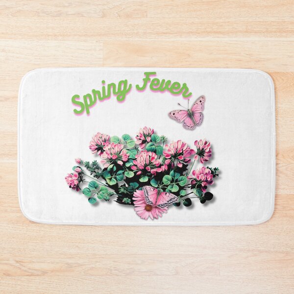 Item preview, Spring Fever Cute Fantasy Cloverish Surreal Botanical Pink Floral   designed and sold by Vicki Noble Art.