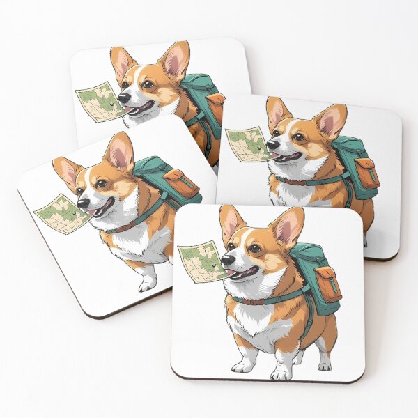 Item preview, Adventure Awaits Corgi Hiking Corgi Adventure Corgi Explorer designed and sold by Furry Paw  Prints.
