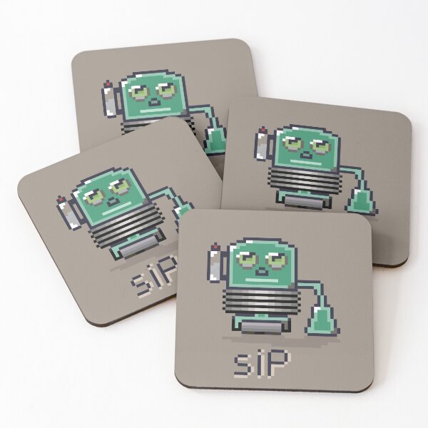 Item preview, Cute Vacuum Sip Robot designed and sold by pxlrobot.