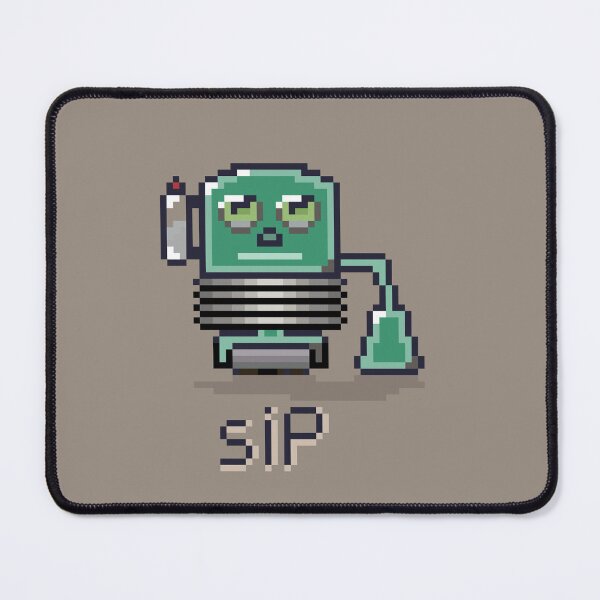 Item preview, Cute Vacuum Sip Robot designed and sold by pxlrobot.