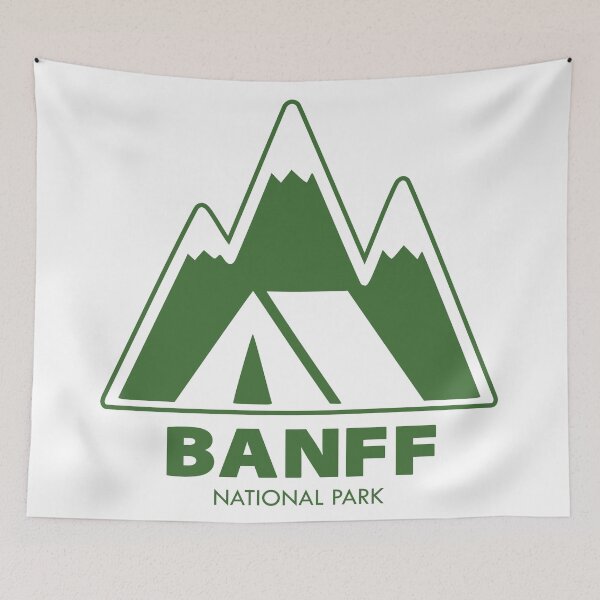 Item preview, Banff National Park Mountains Camping designed and sold by Esskay Designs.