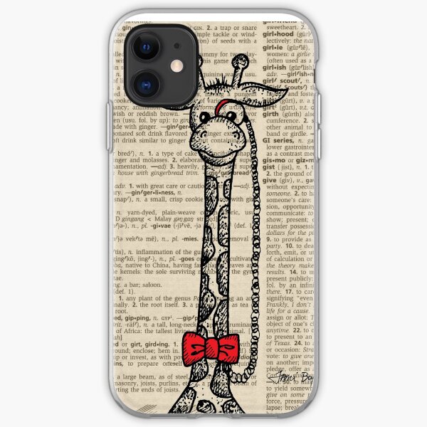 Giraffe with Monocle iPhone Soft Case