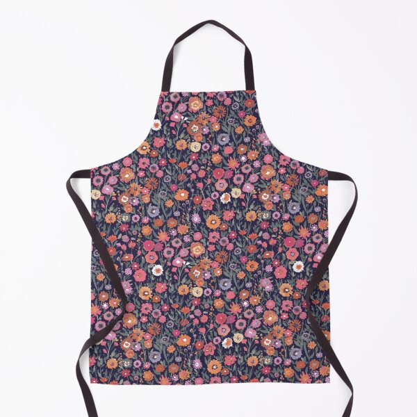 Item preview, Golden prairie Watercolour floral in dark background designed and sold by Katarina Roccella.