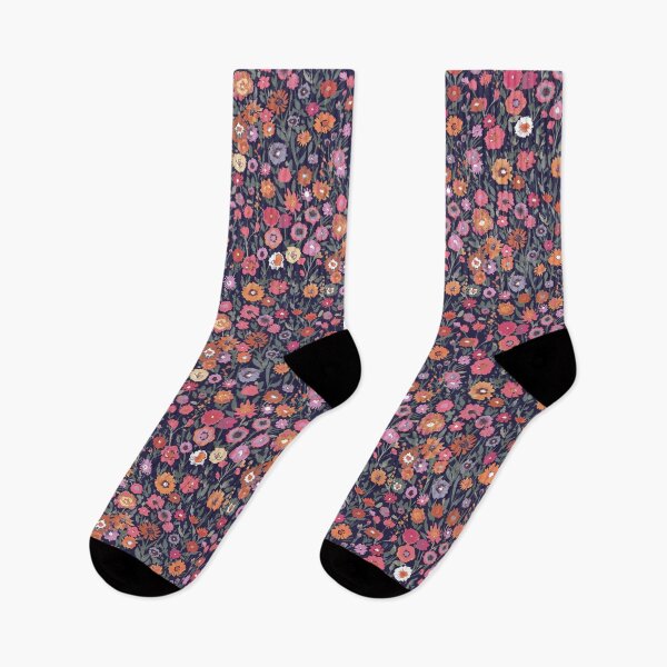 Item preview, Golden prairie Watercolour floral in dark background designed and sold by Katarina Roccella.