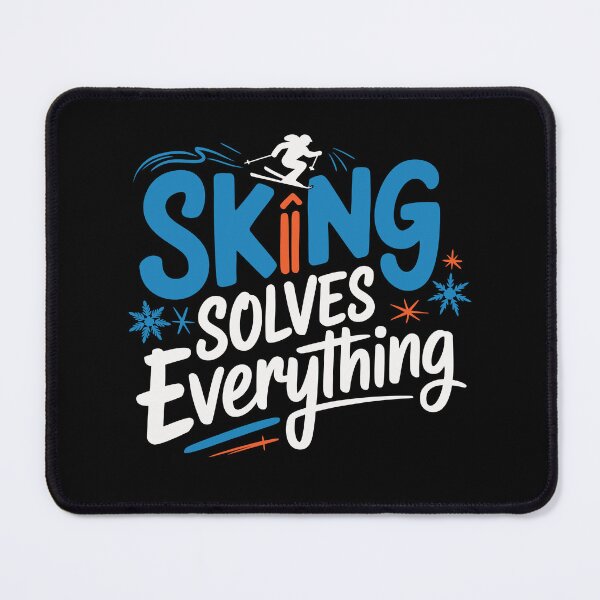 Item preview, Skiing Solves Everything | Winter Sports and Ski Lovers designed and sold by tmerchtrends.