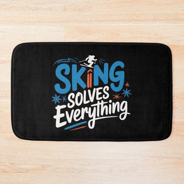 Item preview, Skiing Solves Everything | Winter Sports and Ski Lovers designed and sold by tmerchtrends.