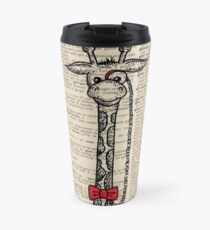 Giraffe with Monocle Travel Mug