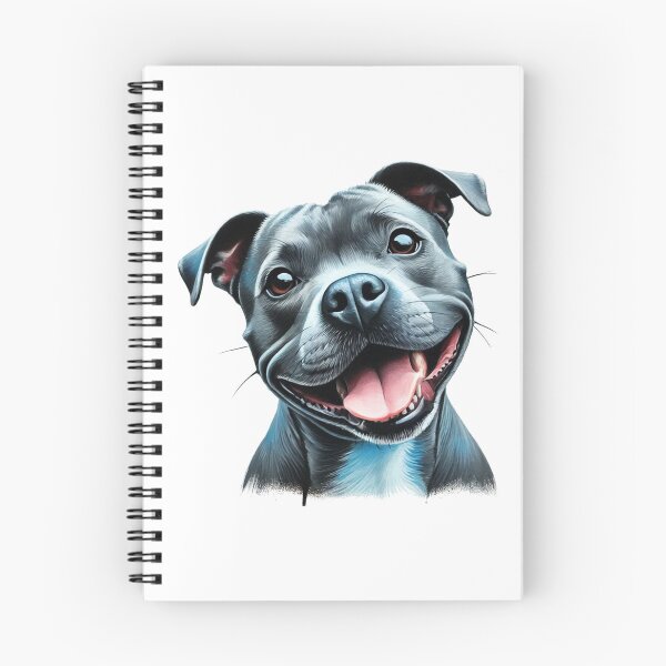 Item preview, Blue Staffy Portrait designed and sold by MaedK.
