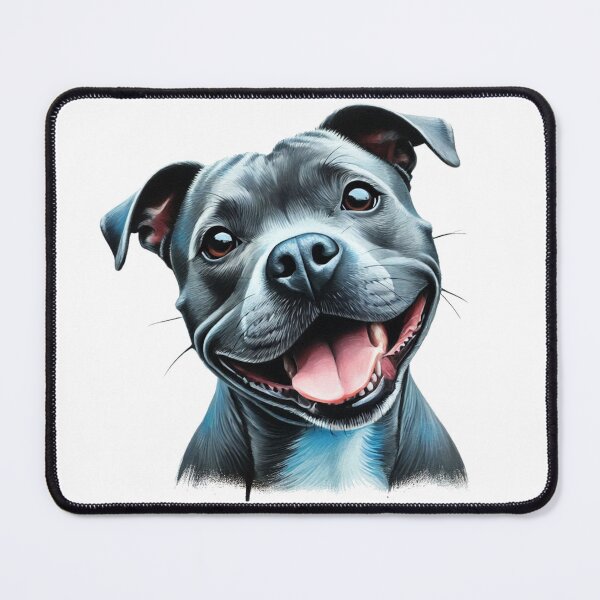 Item preview, Blue Staffy Portrait designed and sold by MaedK.