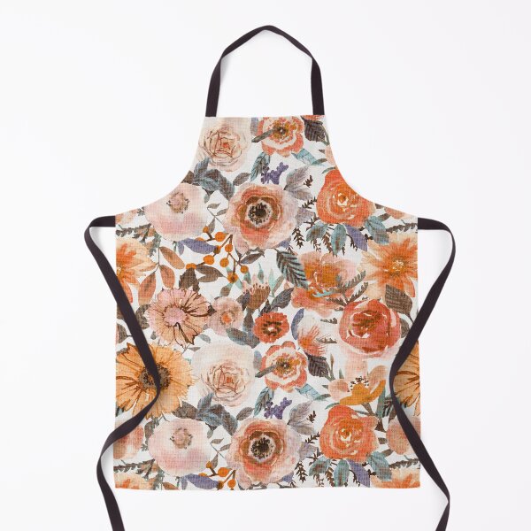 Item preview, Golden rusty BOHO textured Watercolour floral designed and sold by Katarina Roccella.