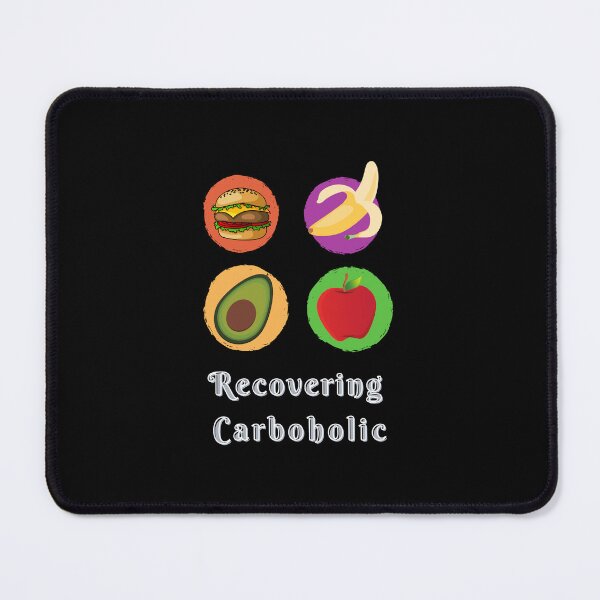 Item preview, Recovering Carboholic – Hamburger Banana Avocado Food Humor designed and sold by Zakrytos ★★★★★.