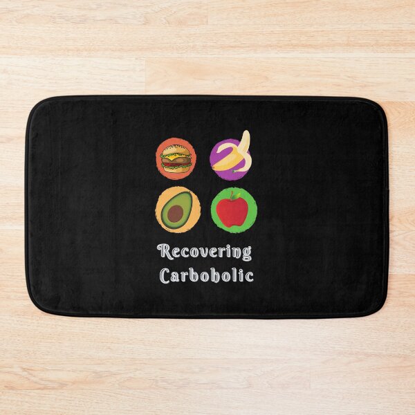 Item preview, Recovering Carboholic – Hamburger Banana Avocado Food Humor designed and sold by Zakrytos ★★★★★.
